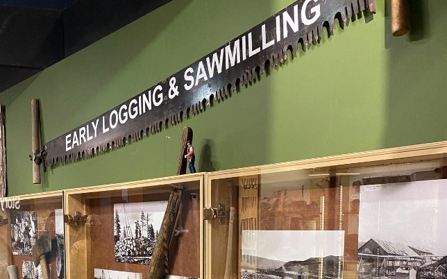 Early Logging & Sawmilling display