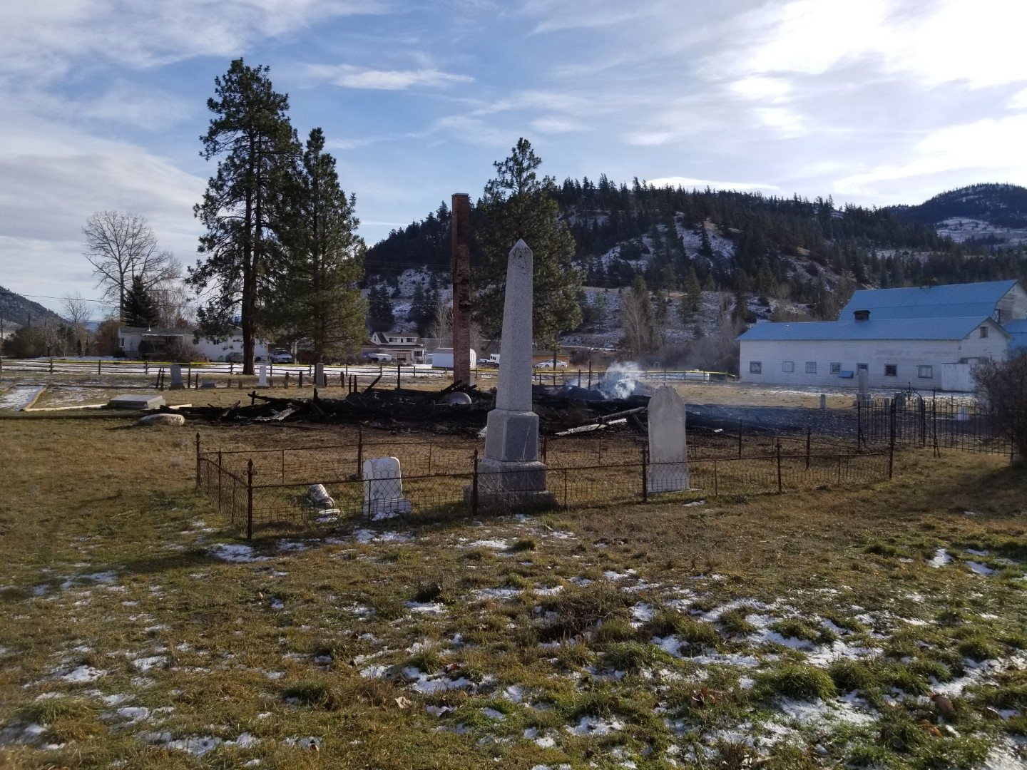 Murray Church after the fire, January 11, 2019