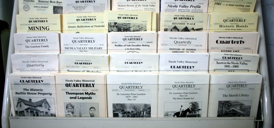 Copies of the Nicola Valley Historical Quarterly