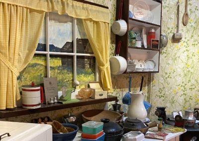 Pioneer kitchen display at the Nicola Valley Museum